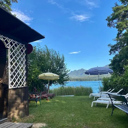 アパート Am Faaker Mit Privatstrand Und Ruderboot フィラハ